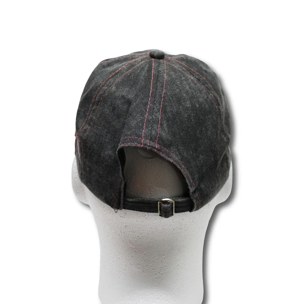 Uzumaki Graphic Cotton Twill Baseball‎ Cap Black Red